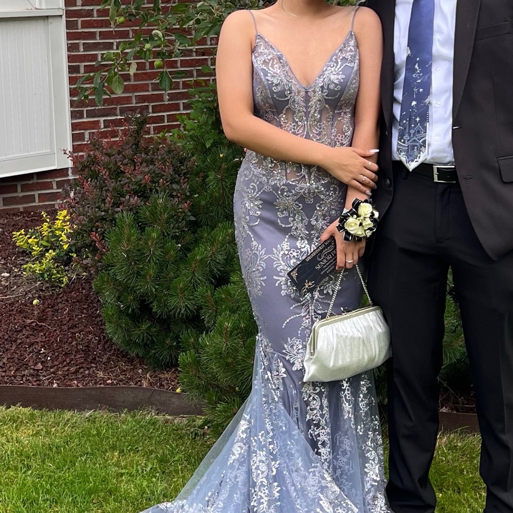 Jovani periwinkle blue prom dress